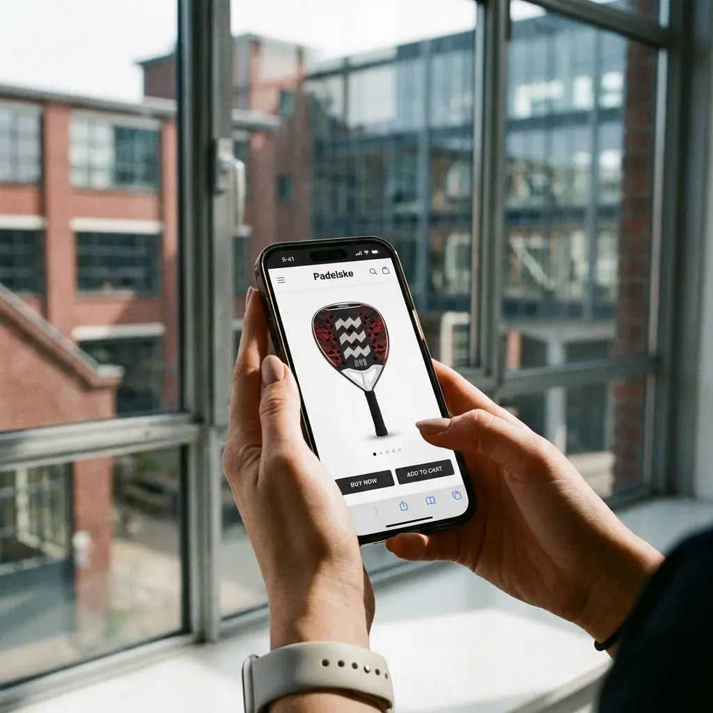 padel online een racket bestellen via de telefoon