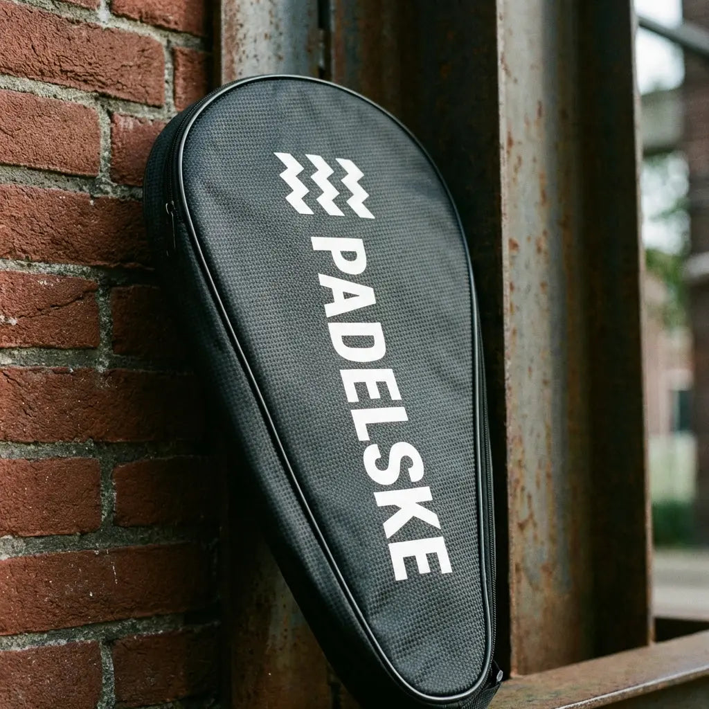 padelske padeltas staat tegen een muur in eindhoven