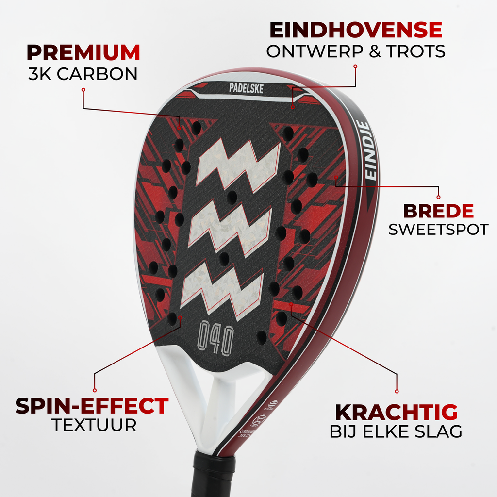 PADELSKE - EINDJE 3K Carbon - Padel Racket
