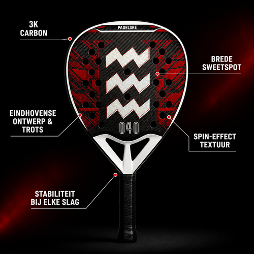 PADELSKE - EINDJE 3K Carbon - Padel Racket