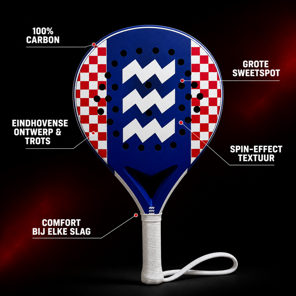 PADELSKE - ROODWITTER 100% Carbon - Padel Racket
